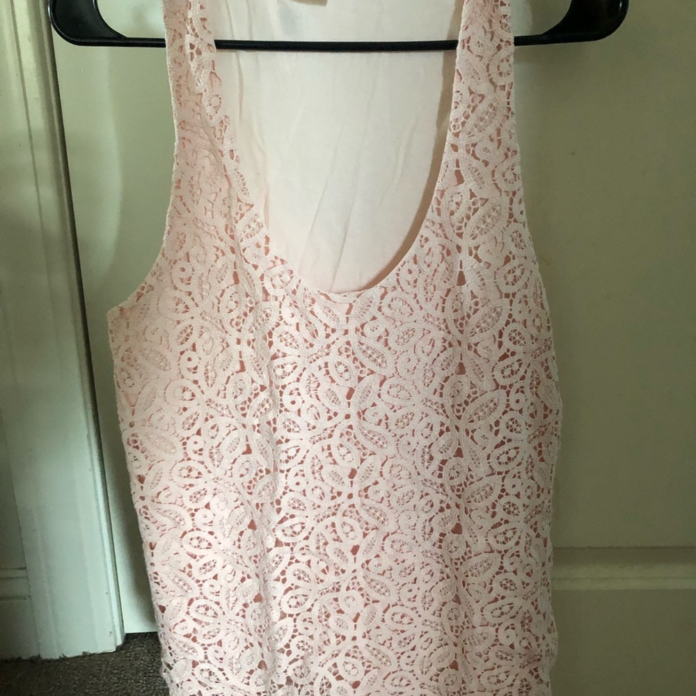 Large floral pink tank top